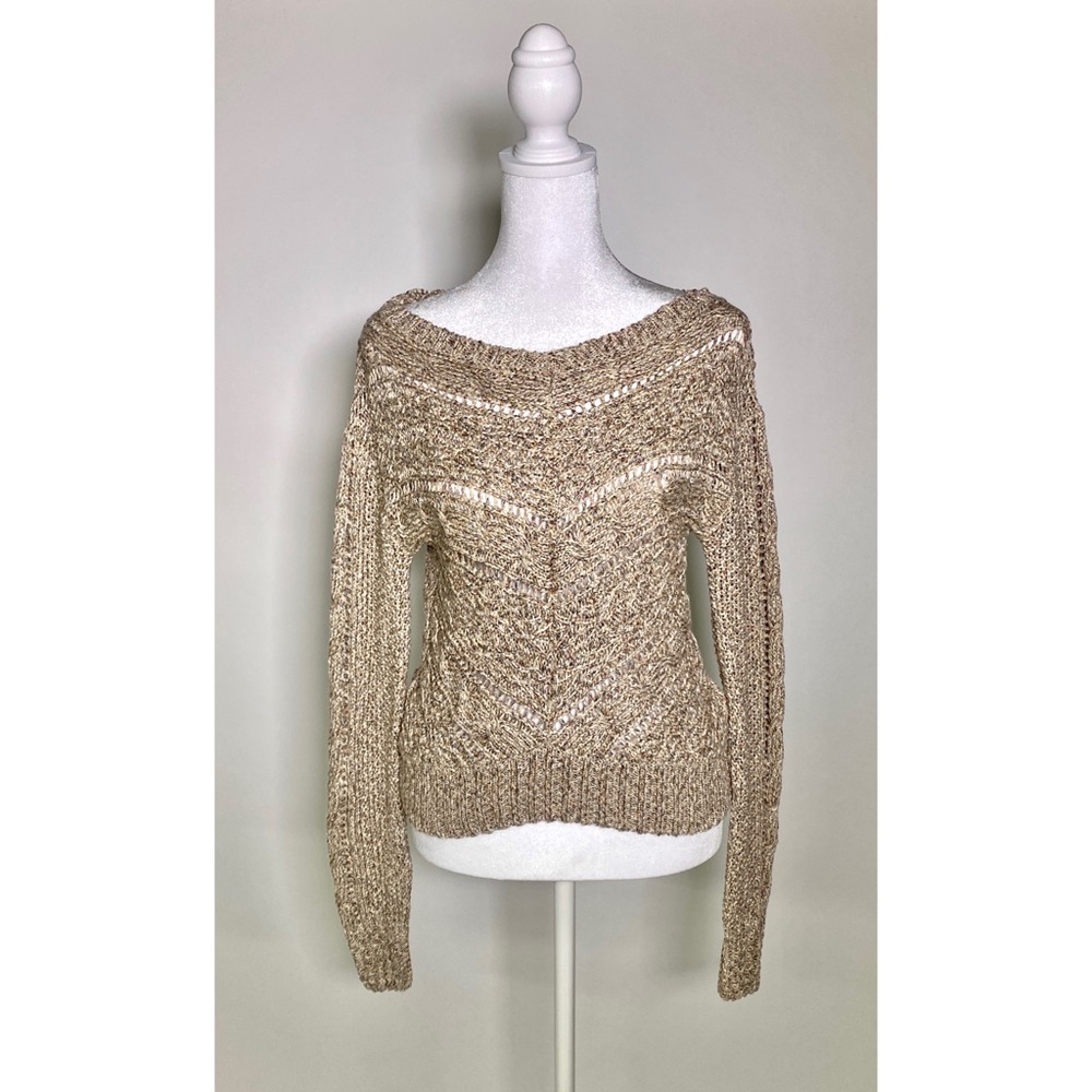Cynthia Rowley Multi Colored Metallic Knit Sweater Women’s Size Small.